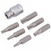 DRAPER Expert 7 Piece 3/8\" Square Drive Draper Tx-Star Bit and Bit Holder Set