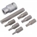 DRAPER Expert 8 Piece 1/2\" Square Drive Draper Tx-Star Bit Set