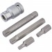 DRAPER Expert 1/2\" Square Drive 5 Piece XZN Bit Set