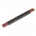 Sealey Socket Retaining Rail with 12 Clips 1/4\"Sq Drive