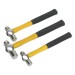 Sealey Ball Pein Hammer Set 3pc Fibreglass Shaft