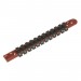 Sealey Socket Retaining Rail with 12 Clips 3/8\"Sq Drive