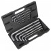 Sealey Extra Long Large Hex Key Set 10pc Metric