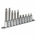 Sealey Spline Socket Bit Set 10pc 1/2Sq Drive