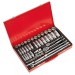 Sealey Socket Set 50pc 3/8 & 1/2Sq Drive Metric