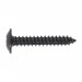 Sealey Self Tapping Screw 4.2 x 25mm Flanged Head Black Pozi BS 4174 Pack of 100
