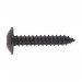 Sealey Self Tapping Screw 4.8 x 25mm Flanged Head Black Pozi BS 4174 Pack of 100