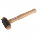 Sealey Copper Faced Hammer 3lb Hickory Shaft