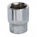 Sealey WallDrive Socket 17mm 3/8Sq Drive