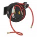 Sealey Retractable Air Hose Steel Reel 8mtr 10mm ID Rubber Hose