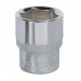 Sealey WallDrive Socket 23mm 1/2Sq Drive Fully Polished