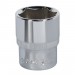 Sealey WallDrive Socket 24mm 1/2Sq Drive Fully Polished