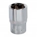 Sealey WallDrive Socket 12mm 1/4\"Sq Drive Fully Polished