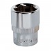 Sealey WallDrive Socket 14mm 1/4\"Sq Drive Fully Polished