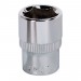 Sealey WallDrive Socket 14mm 3/8Sq Drive Fully Polished