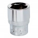 Sealey WallDrive Socket 15mm 3/8Sq Drive Fully Polished