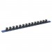 Sealey Socket Retaining Rail with 14 Clips Aluminium 1/2\" Sq Drive