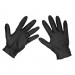 Sealey Black Diamond Grip Extra-Thick Nitrile Powder-Free Gloves X Large - Pack of 50