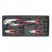 Sealey Tool Tray with Pliers Set 4pc