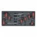 Sealey Tool Tray with T-Handle Ball-End Hex Key Set 8pc