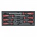 Sealey Tool Tray with Hammer-Thru Screwdriver Set 6pc