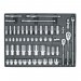 Sealey Tool Tray with Socket Set 3/8 & 1/2Sq Drive 55pc